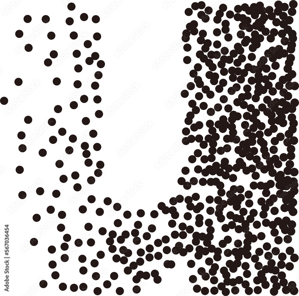 Black white stipple gradient dots lowercase alphabet letter Black white stipple gradient dots lowercase alphabet letter