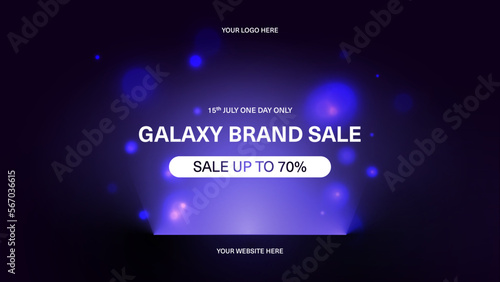 Linear gradient effect banner