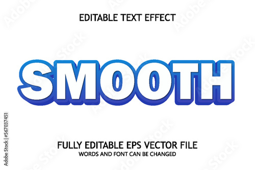 smooth 3d editable text effect