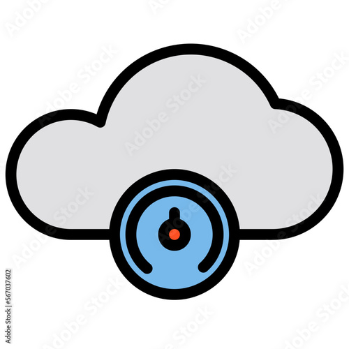 Atmospheric line icon