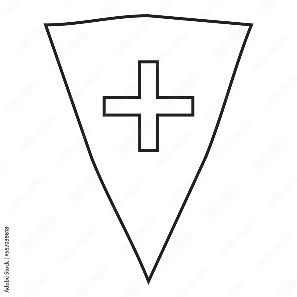 Vector, image of protective shield, Black and white color, on transparent background
Vector, image of protective shield, Black and white color, on transparent background