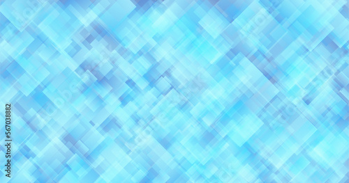 青色のひし形の重なりで組み合わせた抽象的な背景素材