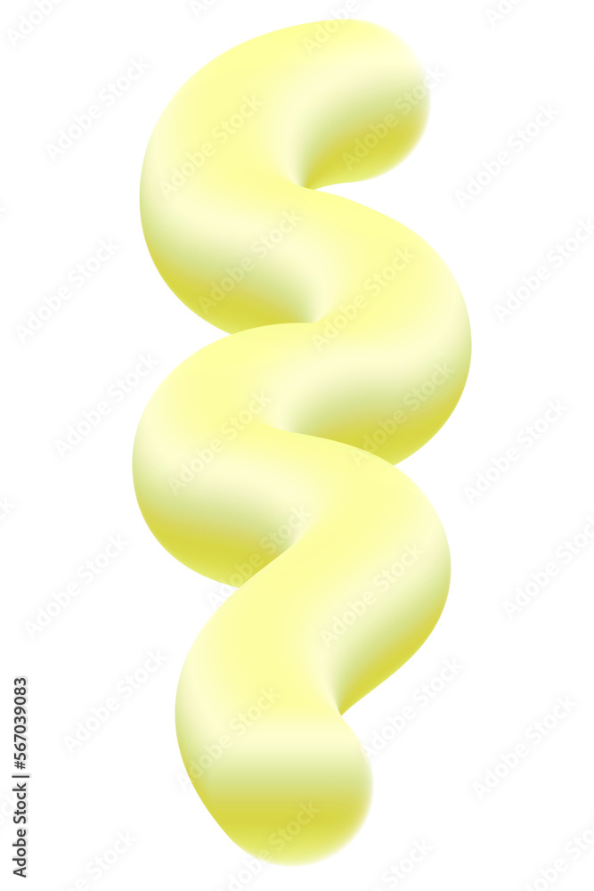 Liquid or Fluid Gradient spiral twisted on isolated background Liquid or Fluid Gradient spiral twisted on isolated background