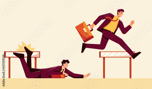 Businessmen Competition Concept