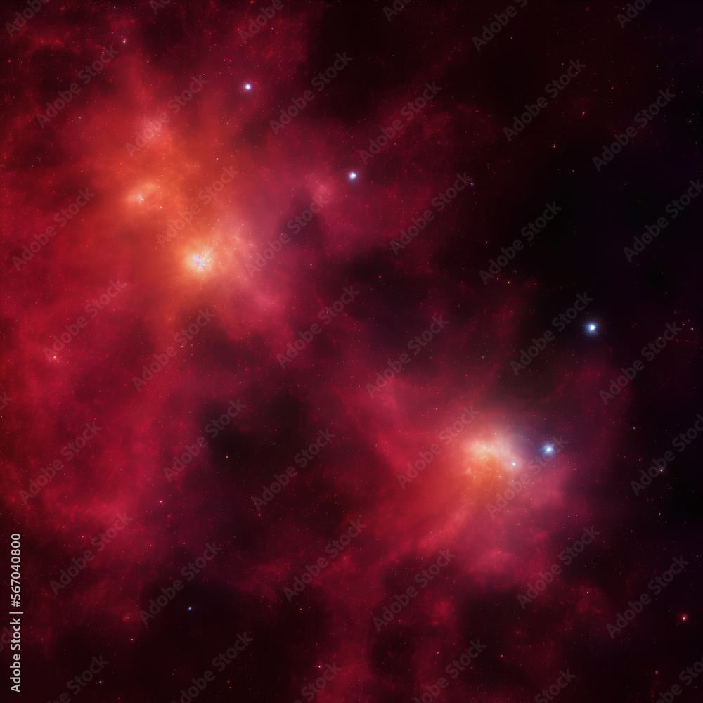 Nebula in deep space. Generative Artificial Intelligence.
