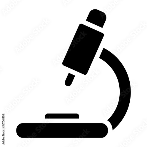 microscope glyph icon