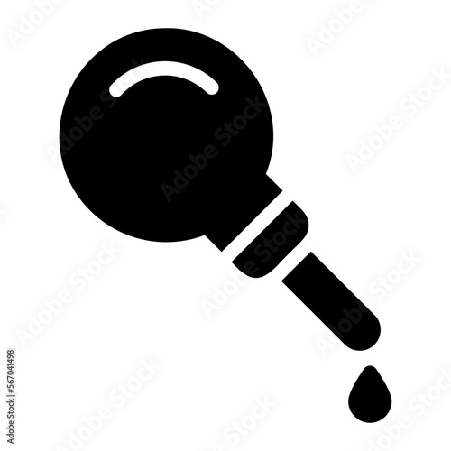 Pear enema glyph icon