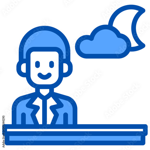 Forecaster line icon