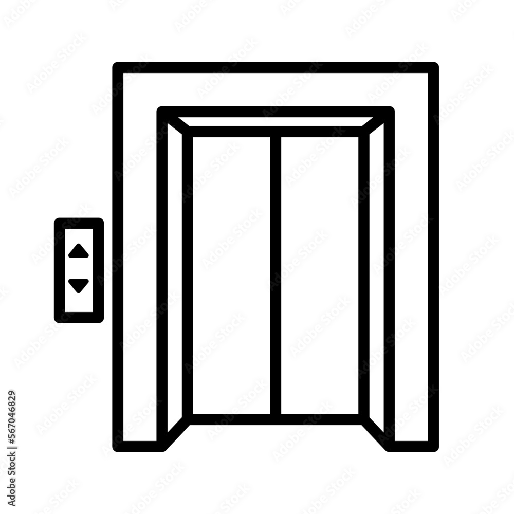 Simple elevator icon. Elevating equipment. Vector. Simple elevator icon. Elevating equipment. Vector.
