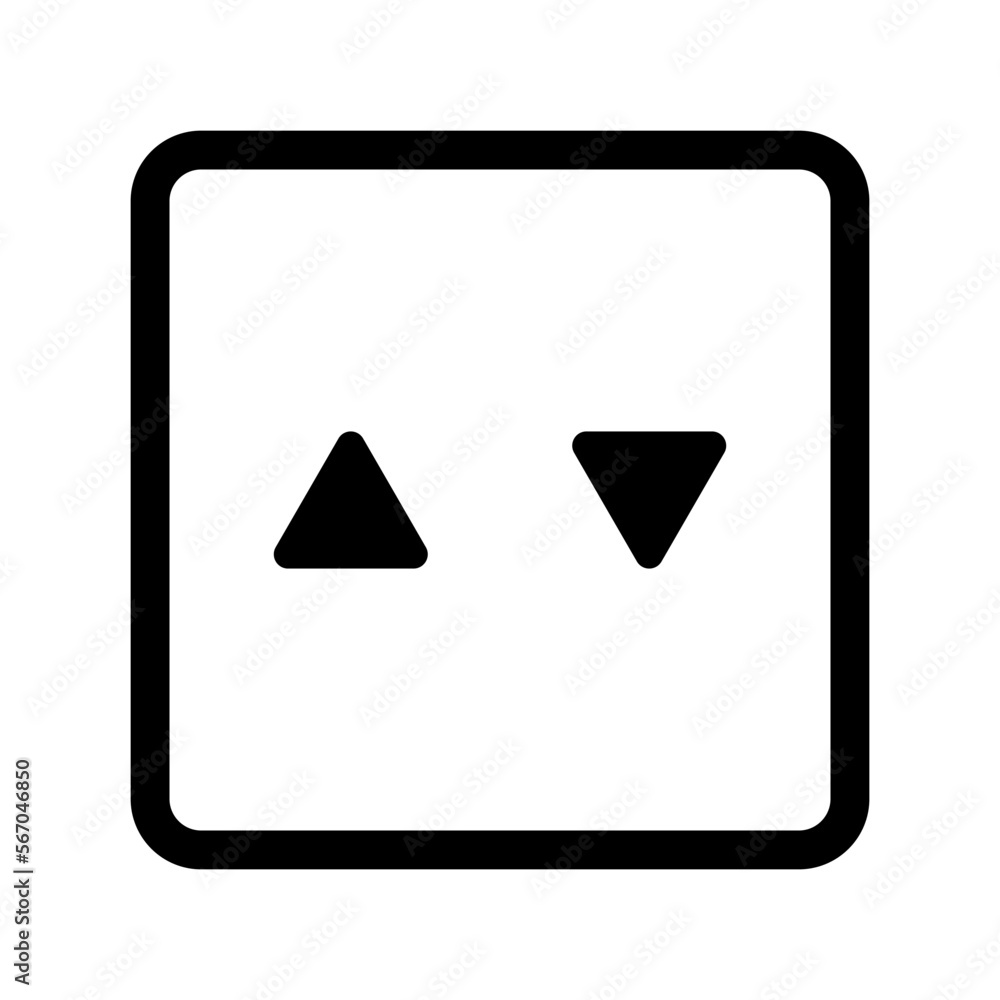 Elevator button icon. Up and down buttons. Vector. Elevator button icon. Up and down buttons. Vector.