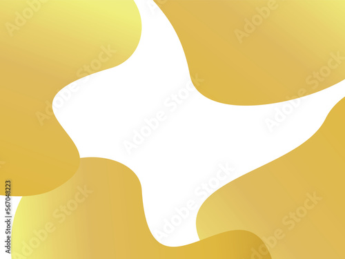 抽象的なリキッド背景　横位置　イエロー