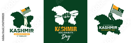 Kashmir Solidarity Day. 5th February. Vector Illustration. 