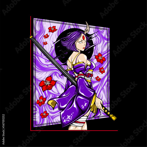 japanese golin samurai girl