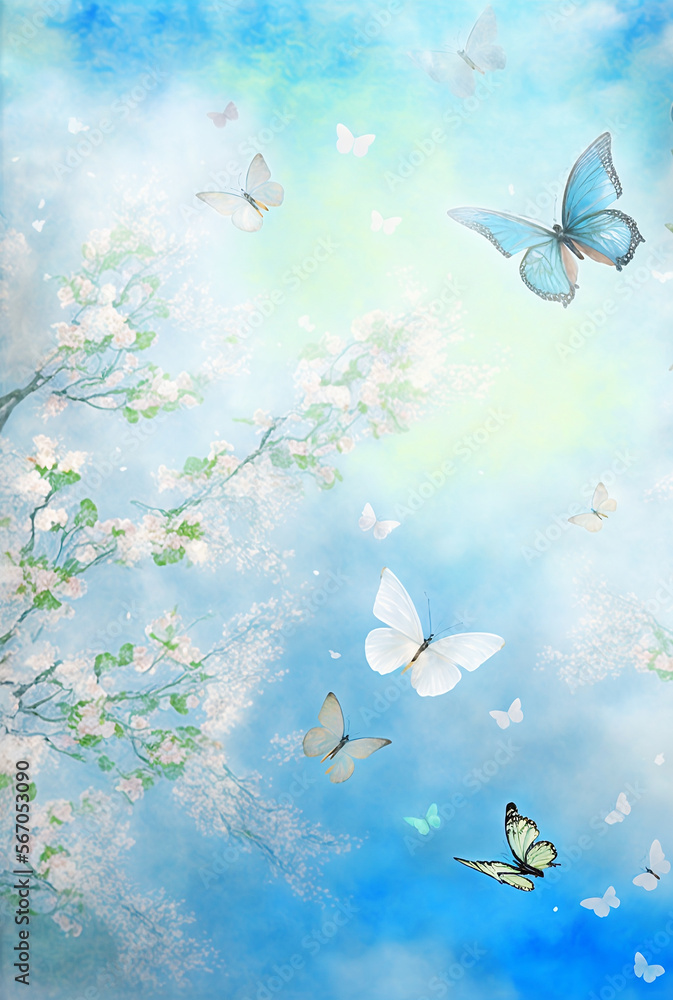 white spring flowers with butterfly close up white spring flowers with butterfly close up
