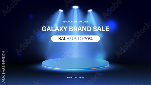 Linear gradient effect banner