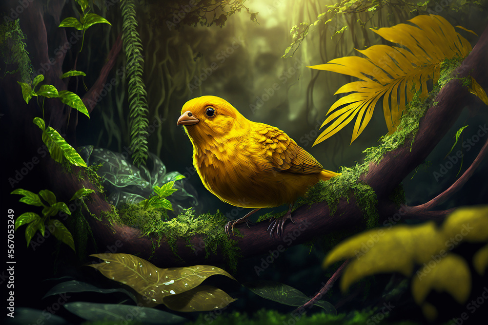 Download Yellow Canary Bird In Focus Wallpaper  Wallpaperscom