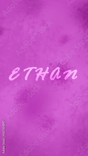 Wallpaper Mural Pink Phone Wallpaper with Name Ethan in Calligraphy Torontodigital.ca