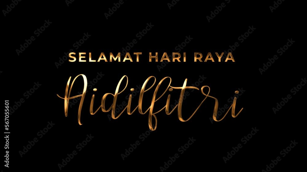 Selamat Hari Raya Aidilfitri text animation in gold color on transparent background (Happy Eid Mubarak). easy put in to any video. Selamat Hari Raya Aidilfitri text animation in gold color on transparent background (Happy Eid Mubarak). easy put in to any video.