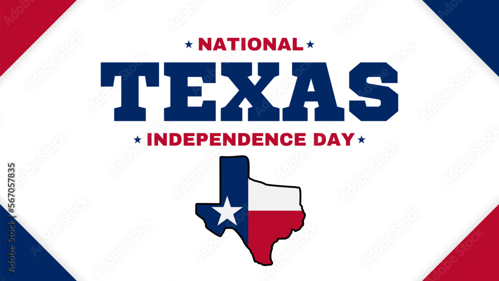 National Texas Independence Day Illustration Banner National Texas Independence Day Illustration Banner