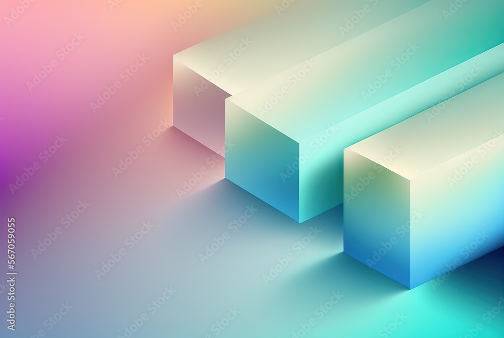 Abstract shape vivid colourfull wallpaper in pastel colors generative ai Abstract shape vivid colourfull wallpaper in pastel colors generative ai