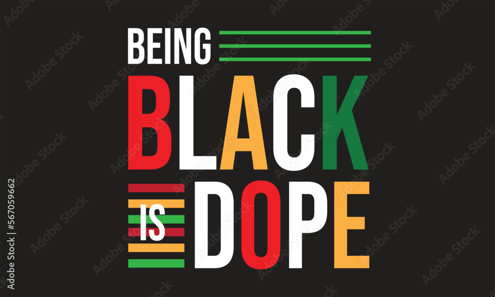 Being Black is Dope T-Shirt Design3 Being Black is Dope T-Shirt Design3