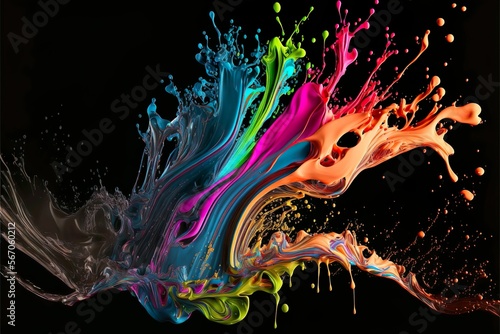 abstract colourful paint background