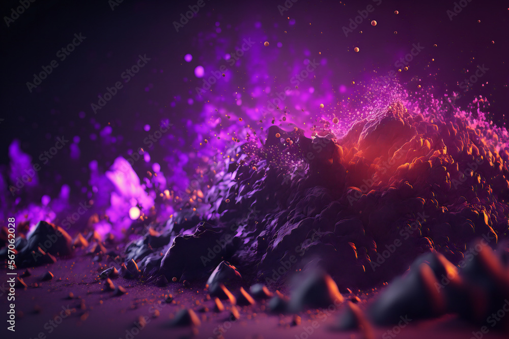 Bright Abstract Lila background illustration - Vector geometric shape - can be used as texture, background or wallpaper - Purple 3d elements - Generative AI. Bright Abstract Lila background illustration - Vector geometric shape - can be used as texture, background or wallpaper - Purple 3d elements - Generative AI.