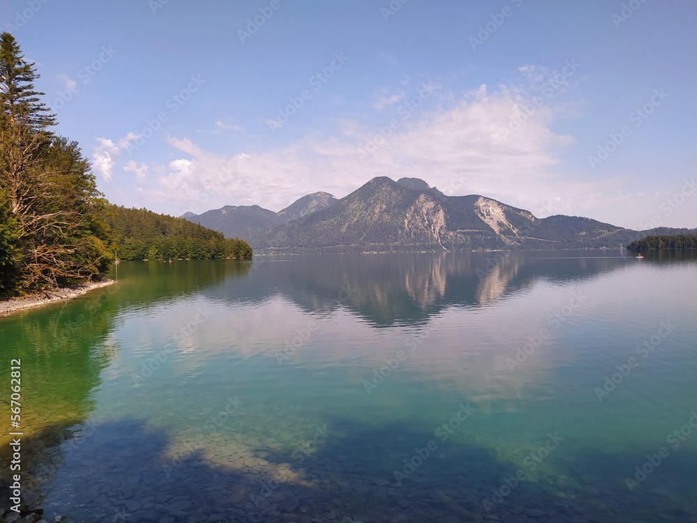 Fototapeta premium lake and mountains