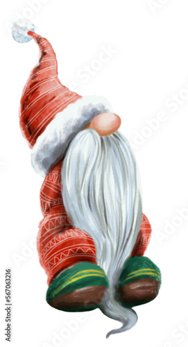 Christmas Valentine Gnome clip art (ID: 567063216)