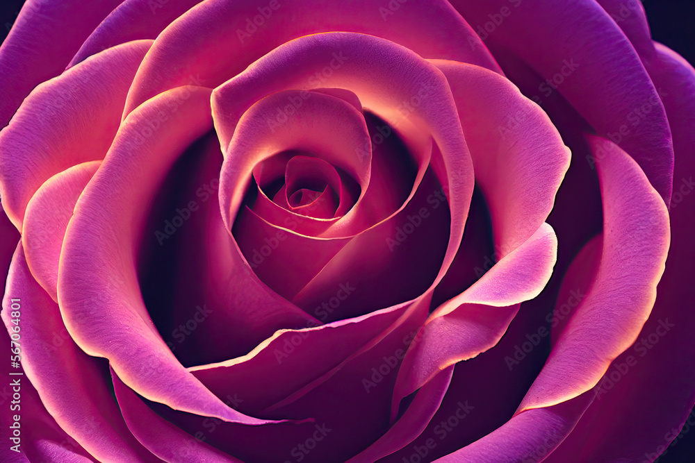 Roses Illustration, Generative AI Roses Illustration, Generative AI