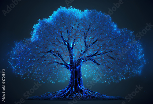 Communication technology internet business. Global world network and telecommunication on earth cryptocurrency and blockchain generative ai