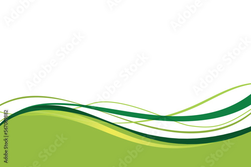 Modern green lines flowing style background