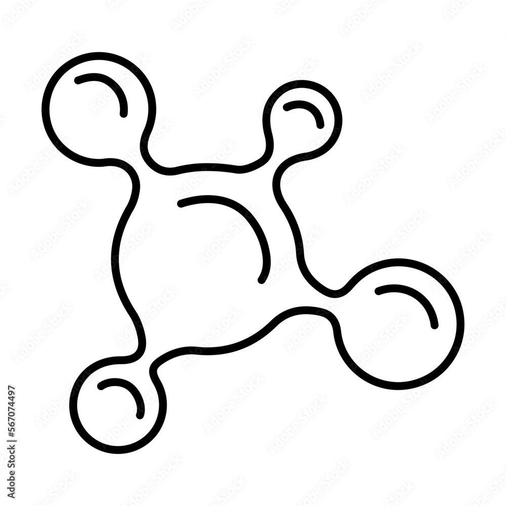 Fototapeta premium bio tech icon on white background, vector illustration.