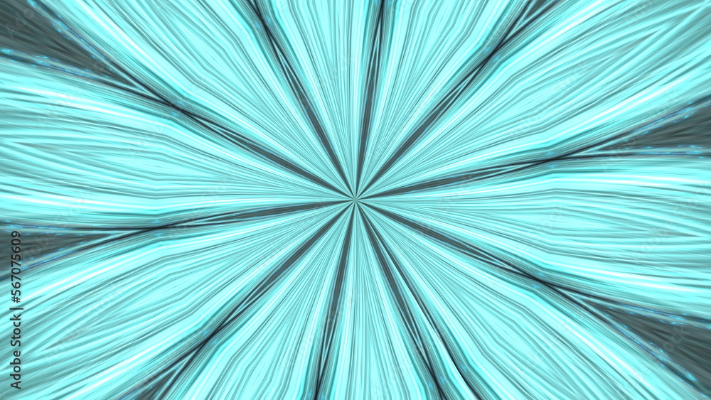 Obraz premium Blue linear at center kaleidoscopic background