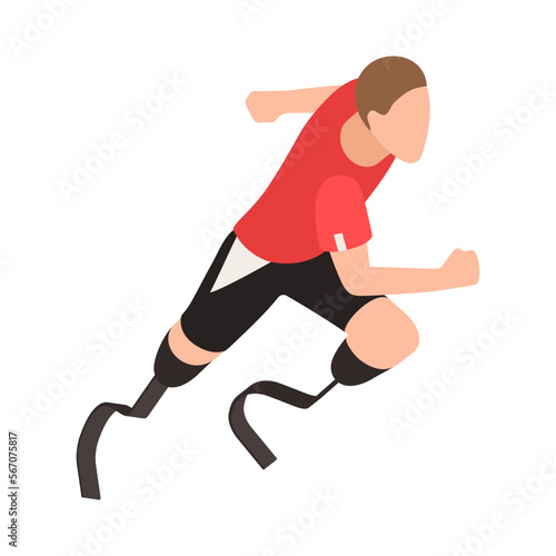 Running Artificial Legs Composition
