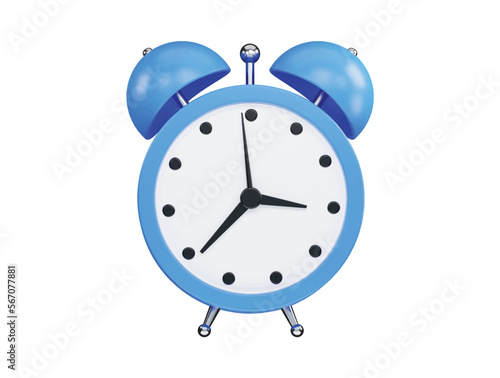 3d rendering Alarming table watch 3d vector icon illustration
