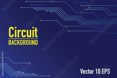 Abstract Technology Background , blue circuit board pattern