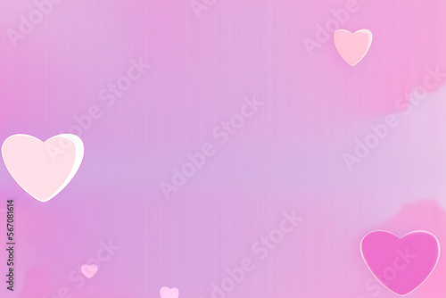 pink heart background, valentine’s day, wallpaper design. Created with Generative AI © Ignacio