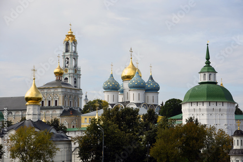 Obraz na płótnie Architecture of Trinity Sergius Lavra, Sergiev Posad, Moscow region, Russia. Popular landmark. w salonie