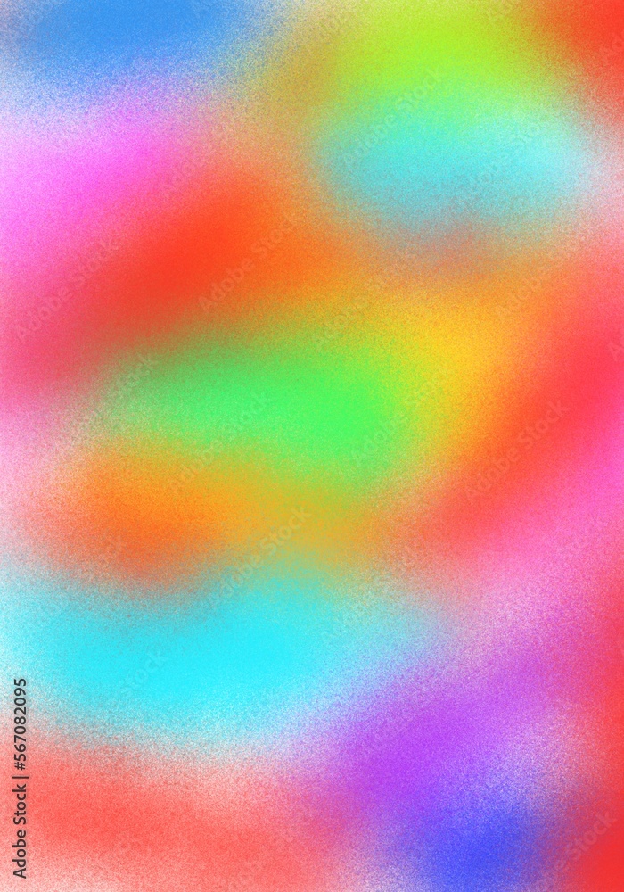 blurred bright background, illustration, rainbow design