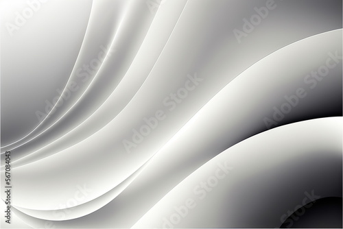 white abstract gradient, wave wallpaper, free space, Made by AI,Artificial intelligence