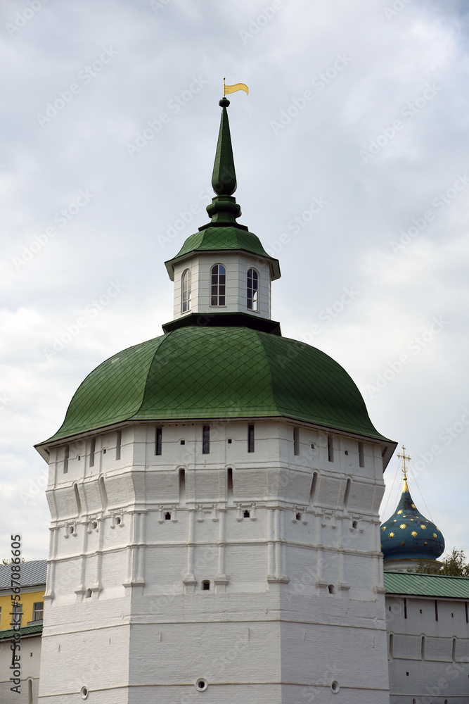 Architecture of Trinity Sergius Lavra, Sergiev Posad, Moscow region, Russia. Popular landmark.