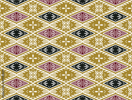 Sabakingking, Banten, Java Island, Indonesia Batik Traditional Java - Vector