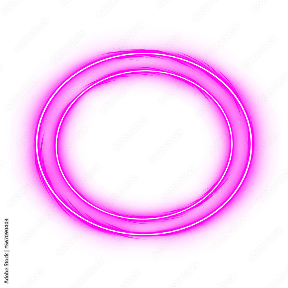 Neon Circle Pink Effect Neon Circle Pink Effect