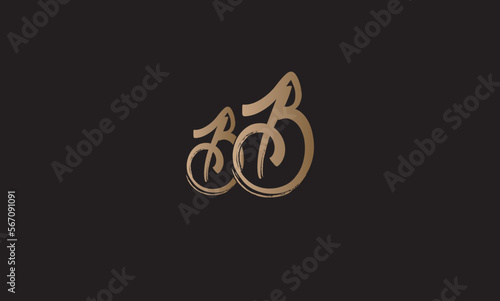 BB, B, Abstract Letters Logo Monogram