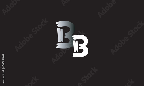BB, B, Abstract Letters Logo Monogram