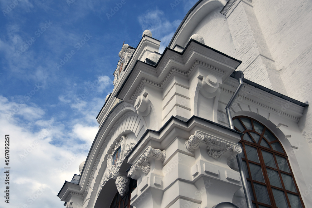 Architecture of Trinity Sergius Lavra, Sergiev Posad, Moscow region, Russia. Popular landmark.