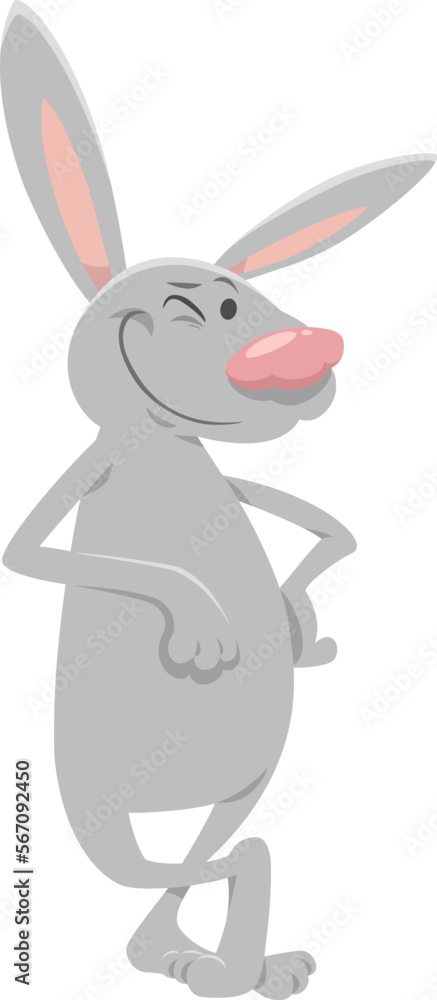 cartoon funny rabbit or bunny animal character cartoon funny rabbit or bunny animal character