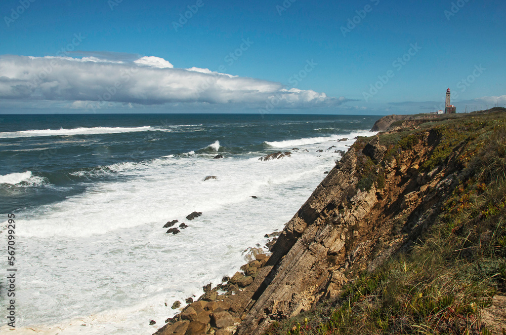 Cliffs on the Atlantic coast of Portugal