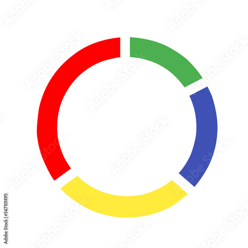 Pie Chart Icon Vector